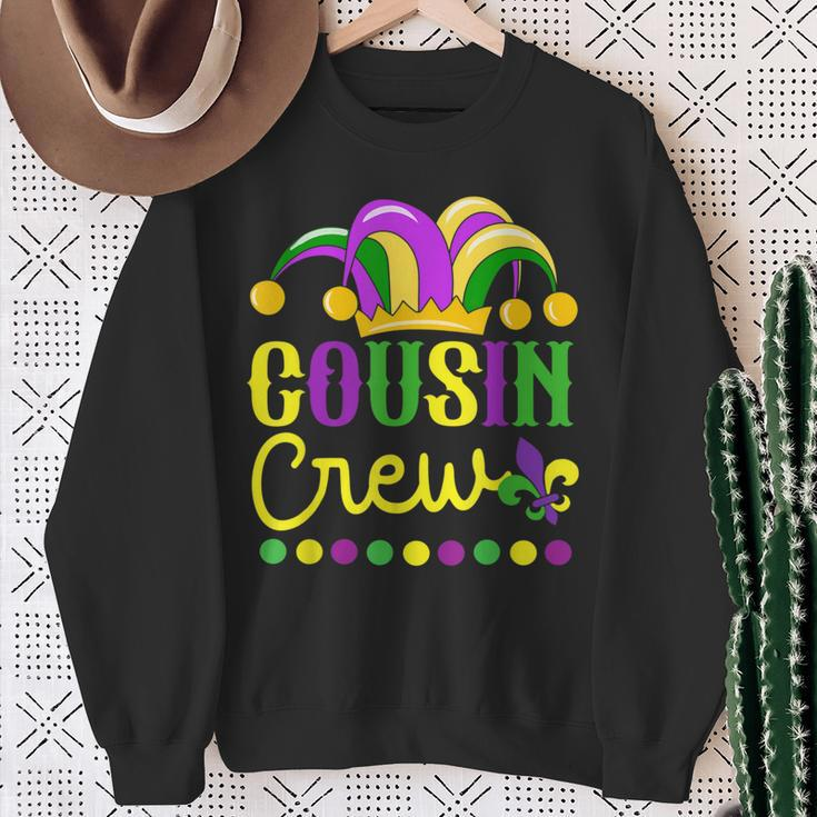 Cousin Crew Mardi Gras Family Outfit For Adult Toddler Baby Sweatshirt Gifts for Old Women