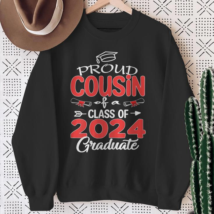 Cousin Senior 2024 Proud Cousin Of A Class Of 2024 Graduate Sweatshirt Gifts for Old Women