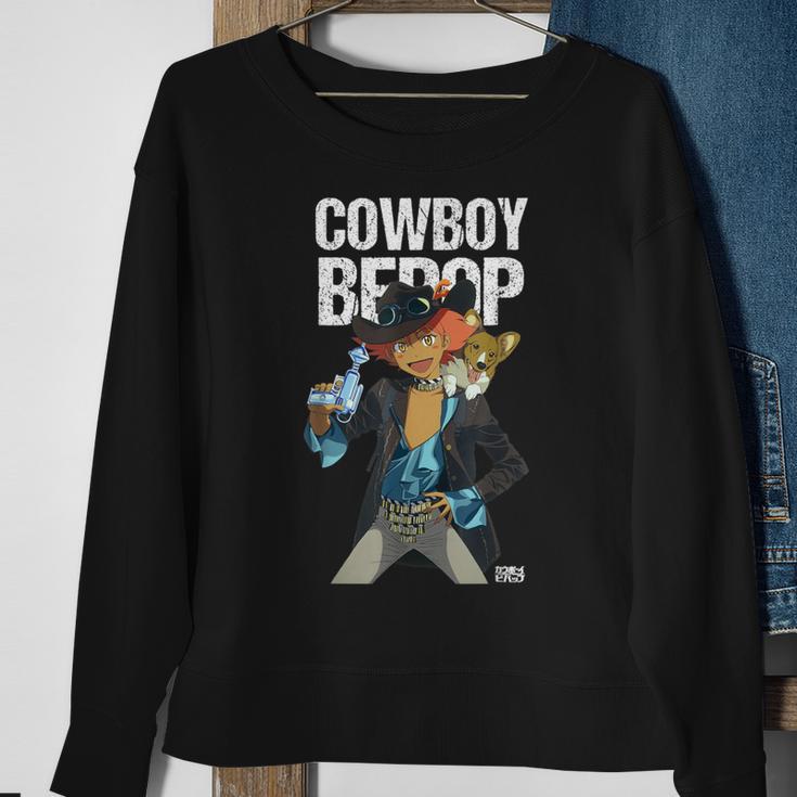 Cowboy Beebop Cowgirl Corgie Epic Anime Gaming Enthusiast Sweatshirt Gifts for Old Women