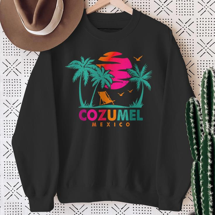 Cozumel Mexico Beach Vacation Spring Break Honeymoon Sweatshirt Gifts for Old Women