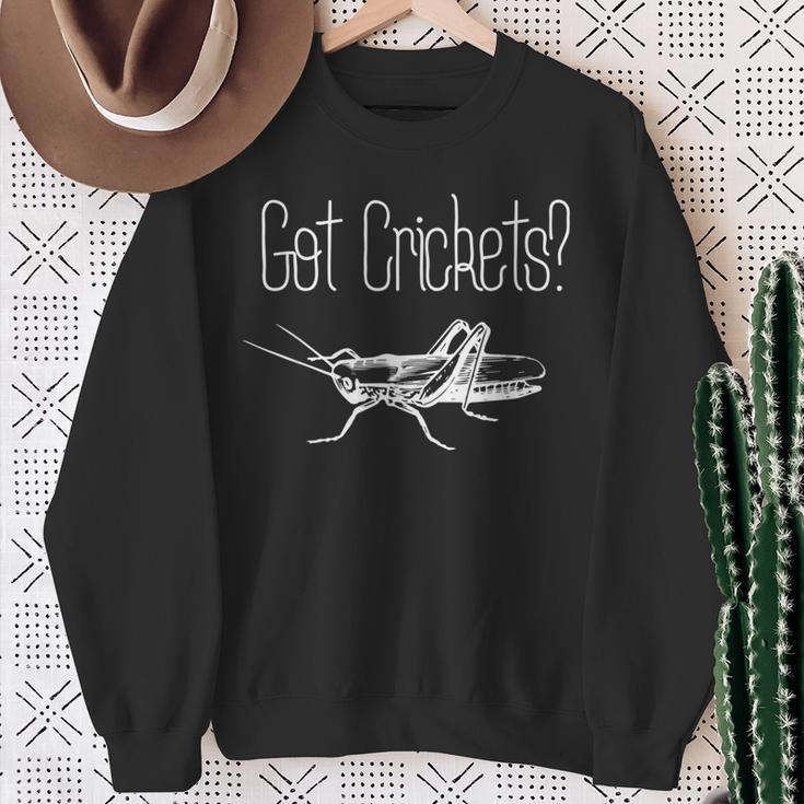 Cricket Insect Lovers Entomology Creepy Crawly Science Sweatshirt Gifts for Old Women