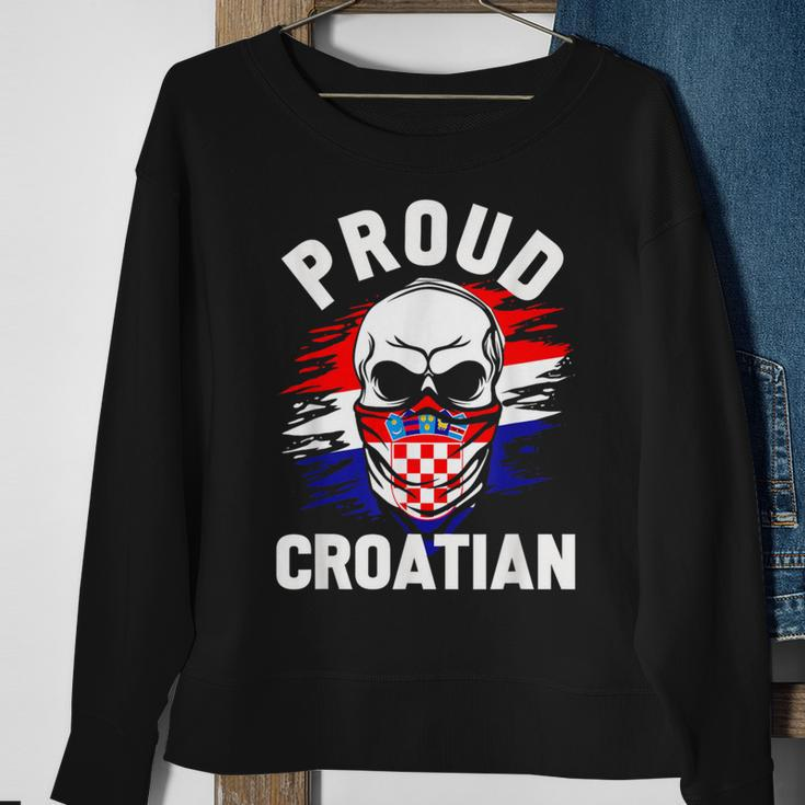 Croatia Men's Zagreb Croatia Hrvatska Black Sweatshirt Geschenke für alte Frauen