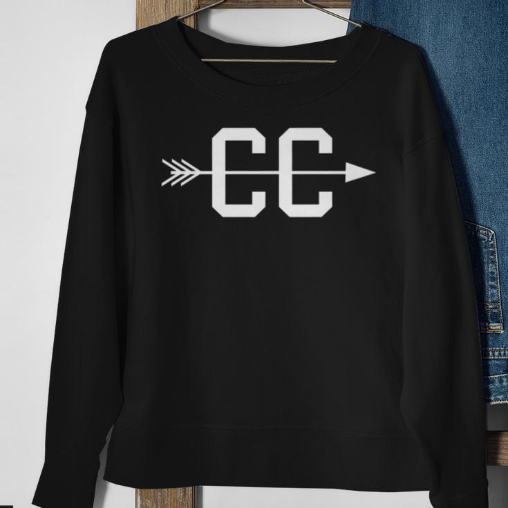 Cross Country Cc Arrow Logo Graphic Symbol Sweatshirt Gifts for Old Women