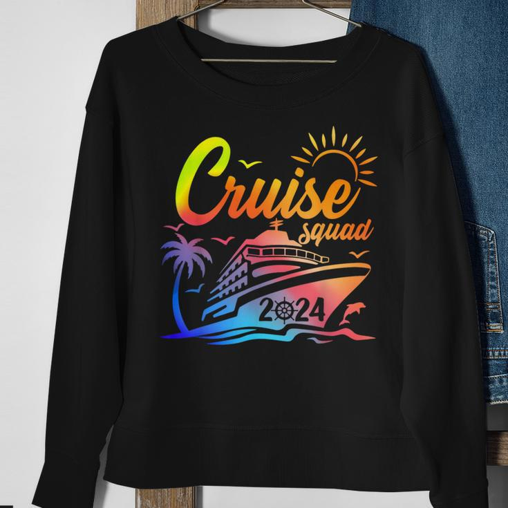Cruise Squad My First Cruise 2024 Vacation Matching Family Sweatshirt Gifts for Old Women