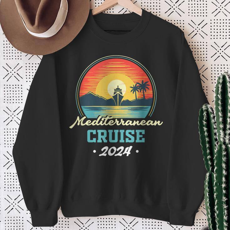 Cruise2024 Mediterranean Cruisin 2024 Mediterranean Sweatshirt Gifts for Old Women