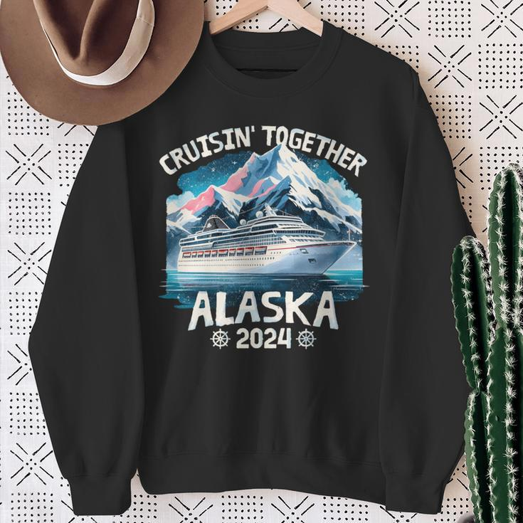 Cruisin Together Alaska 2024 Family Friend Alaska Cruise Sweatshirt Gifts for Old Women