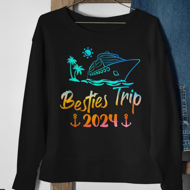 Cruising Besties Trip 2024 Reunion Best Friend Ship On Board Sweatshirt Gifts for Old Women