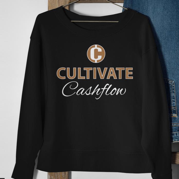 Cultivate Cashflow Personal Finance Cash Money Entrepreneur Sweatshirt Gifts for Old Women