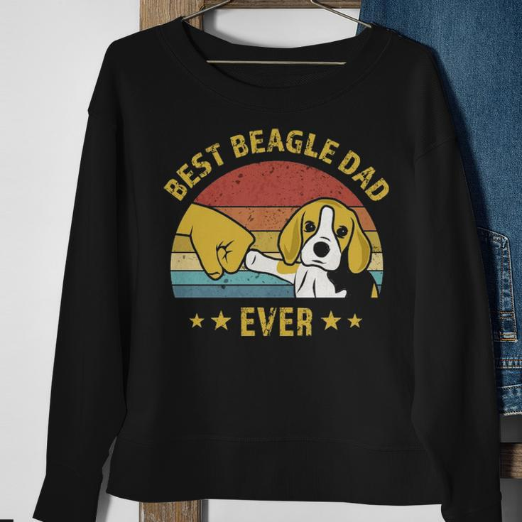 Cute Best Beagle Dad Ever Retro Vintage Puppy Lover Sweatshirt Gifts for Old Women