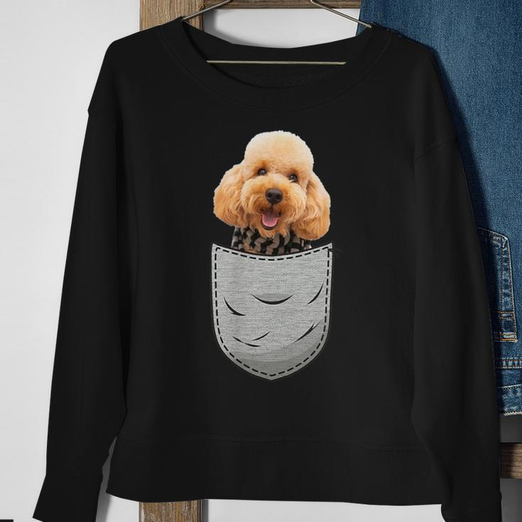 Cute Poodle Pudelhund Caniche Dog Lovers And Pocket Owner Sweatshirt Gifts for Old Women