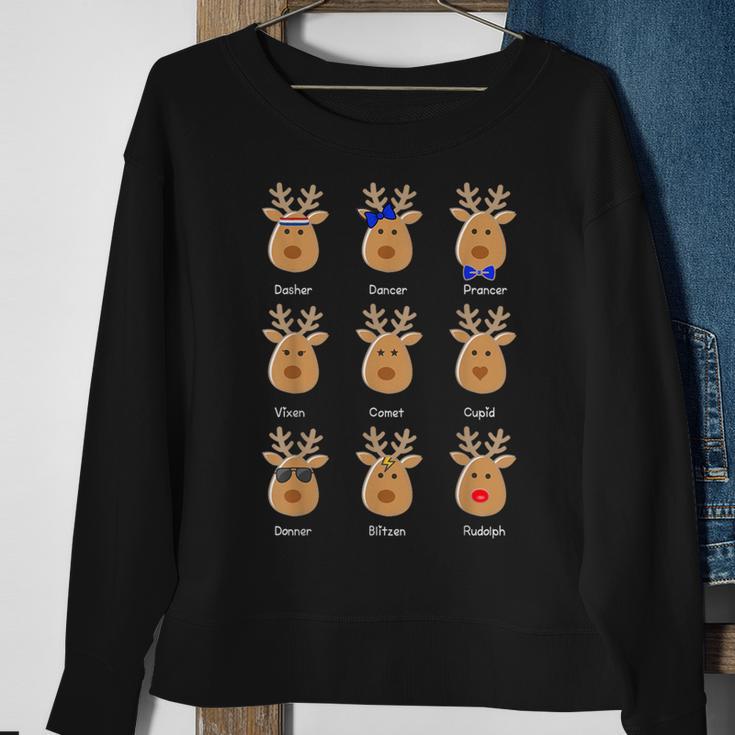 Cute Rudolph The Red Nose Reindeer Christmas Sweatshirt Gifts for Old Women