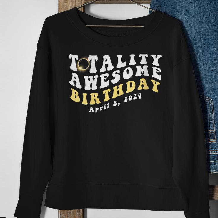 Cute Total Solar Eclipse April 8 2024 Totality Birthday Sweatshirt Gifts for Old Women