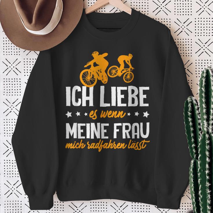 Cycling Ich Liebe Es Wenn Meine Frau Mich Radfahren Lässt Sweatshirt Geschenke für alte Frauen