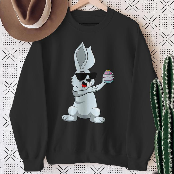 Dabbing Easter Bunny Easter Dab Dance Easter Bunny Sweatshirt Geschenke für alte Frauen