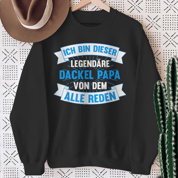 Dachshund Dad Dachshund Papa Teckel Sweatshirt Geschenke für alte Frauen