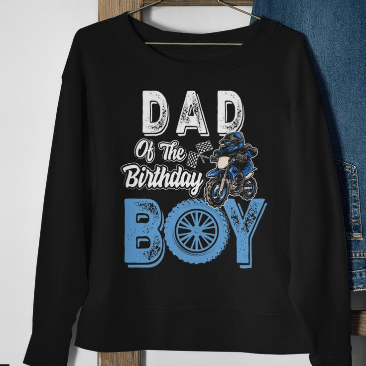 Dad Of The Birthday Boy Dirt Bike B Day Motocross Party Sweatshirt Gifts for Old Women