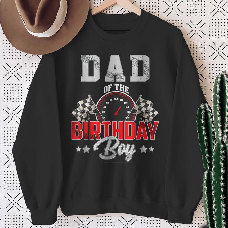 Dad Of The Birthday Boy Race Car Racing Car Driver Sweatshirt Gifts for Old Women