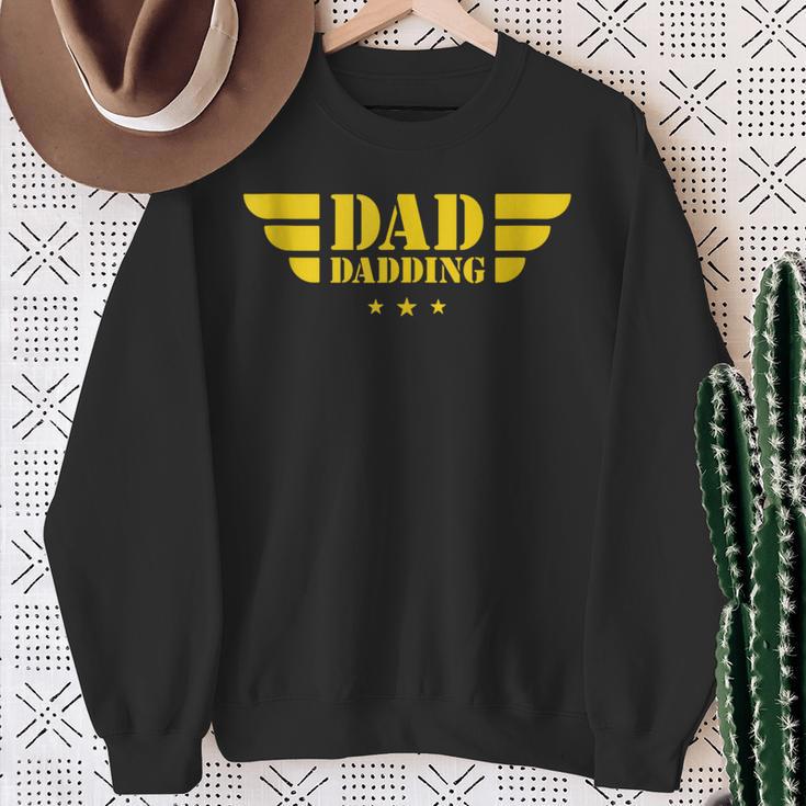 Dad Daddingatertag Superheldater Papa Sweatshirt Geschenke für alte Frauen