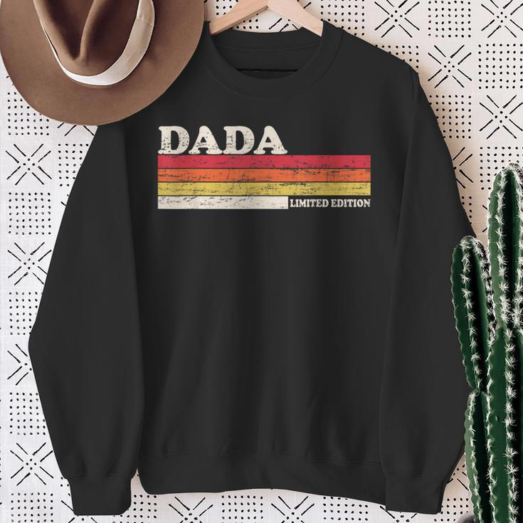 Dada Retro Vintage Dad For Lovers Fathers Day Sweatshirt Gifts for Old Women