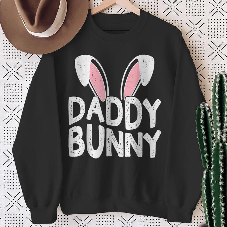 Daddy Bunny Ears Easter Family Matching Dad Fathers Day Papa Sweatshirt Gifts for Old Women