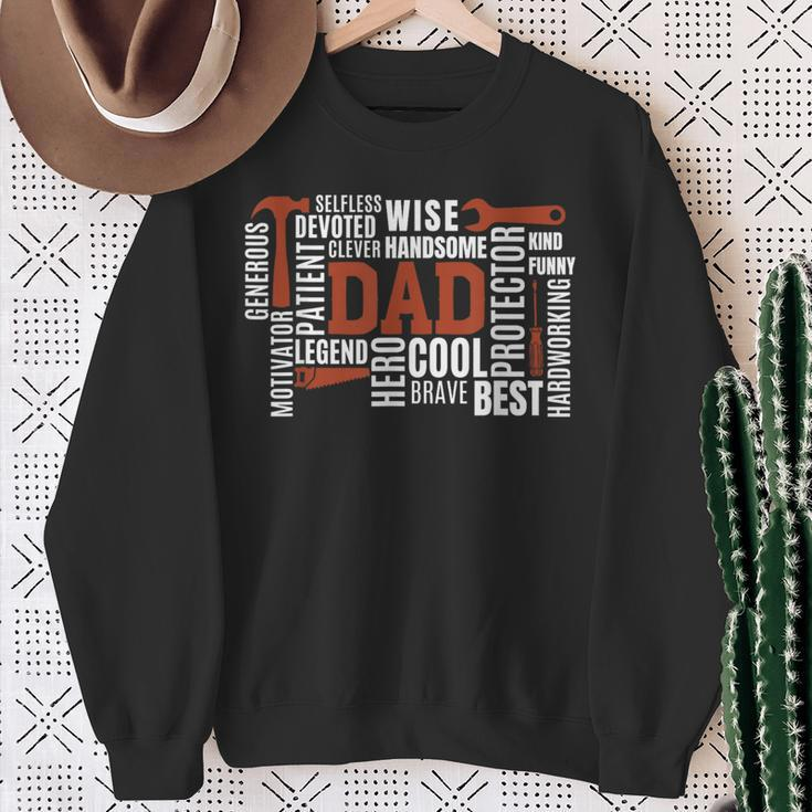 Daddy Legend Protector Provider Hero Father's Day Dad Sweatshirt Gifts for Old Women
