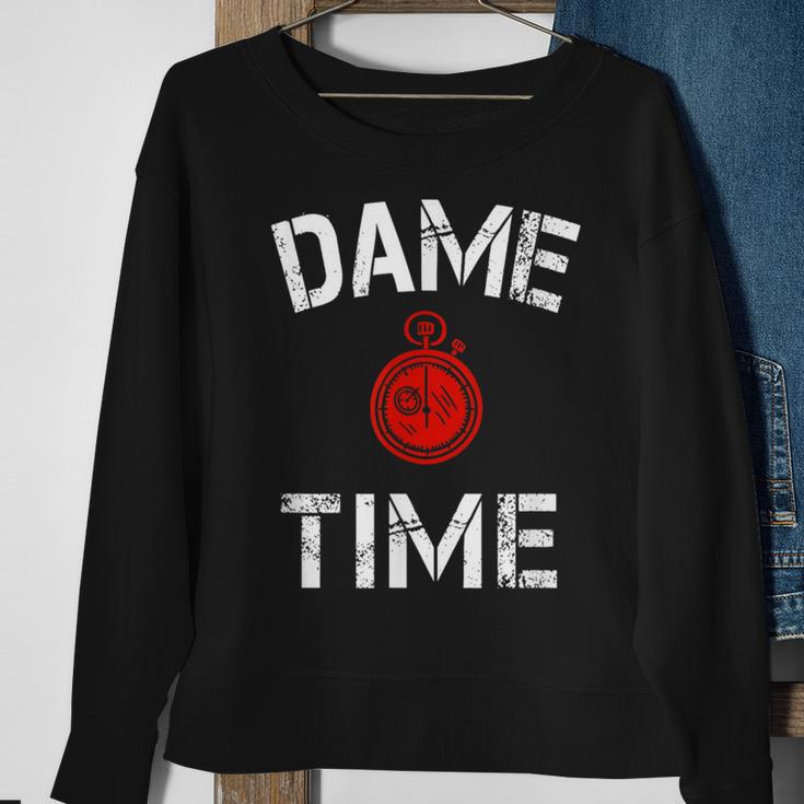 Dame Time Basketball Fans Sweatshirt Gifts for Old Women