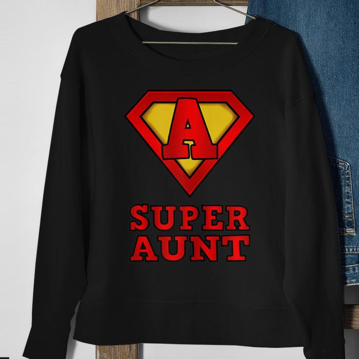 Damen Superhelden-Super-Tante- – Tolles Geschenk Sweatshirt Geschenke für alte Frauen