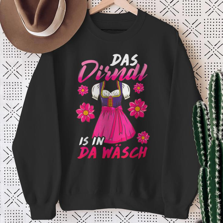 Das Dirndl Is In Da Wäsch I Volksfest Bavaria S Sweatshirt Geschenke für alte Frauen