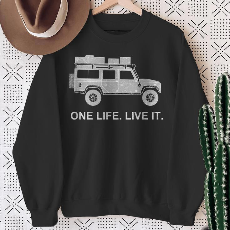 Defender Roof Tent Offroad 4X4 Travel Vehicle Sweatshirt Geschenke für alte Frauen