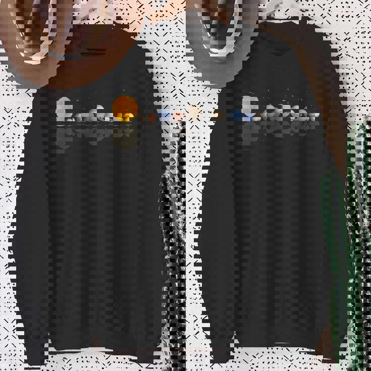 Del Sistema Solar Que Refleja Los Planetas Camisa de entrenamiento Regalos para ancianas