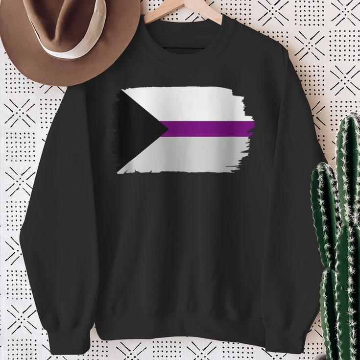 Demisexual Flag Pride Flag Lgbtq Pride Sweatshirt Gifts for Old Women