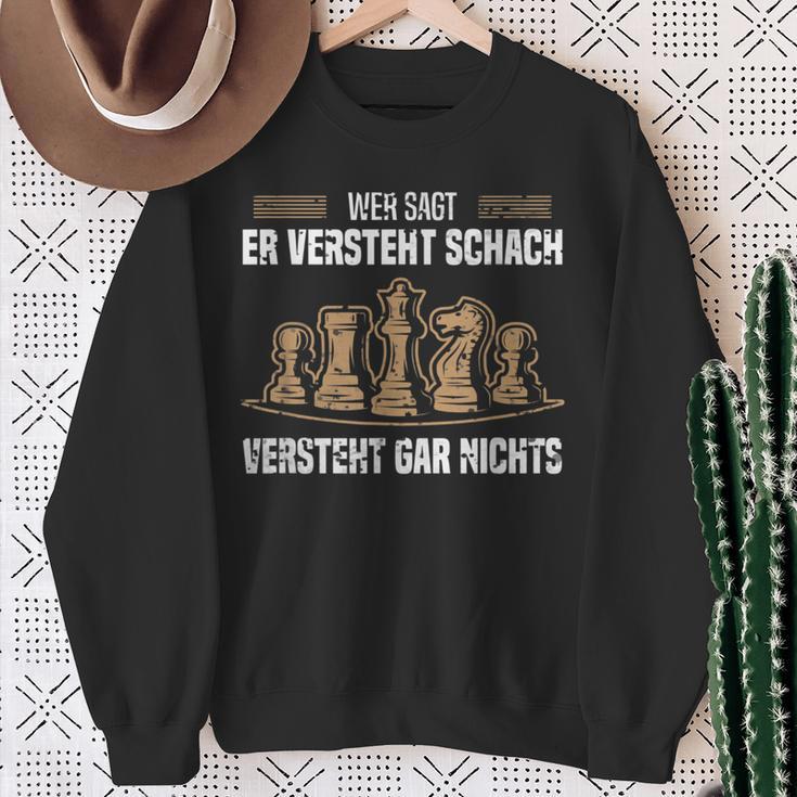 Denksport Chess Sport Für Schachspiele Sweatshirt Geschenke für alte Frauen