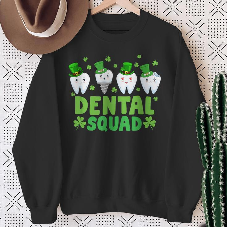 Dental Squad Leprechaun Th Happy St Patrick's Day Dentist Sweatshirt Gifts for Old Women