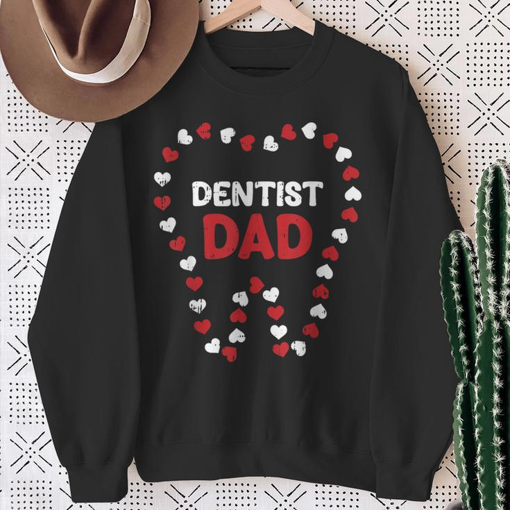 Dentist Dad Fathers Day Dental Assistant Hygienist Papa Men Sweatshirt Gifts for Old Women