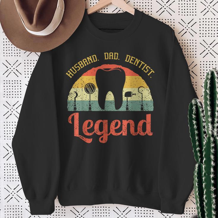 Dentist Dental Surgeon Dentistry Husband Dad Oral Hygiene Sweatshirt Gifts for Old Women