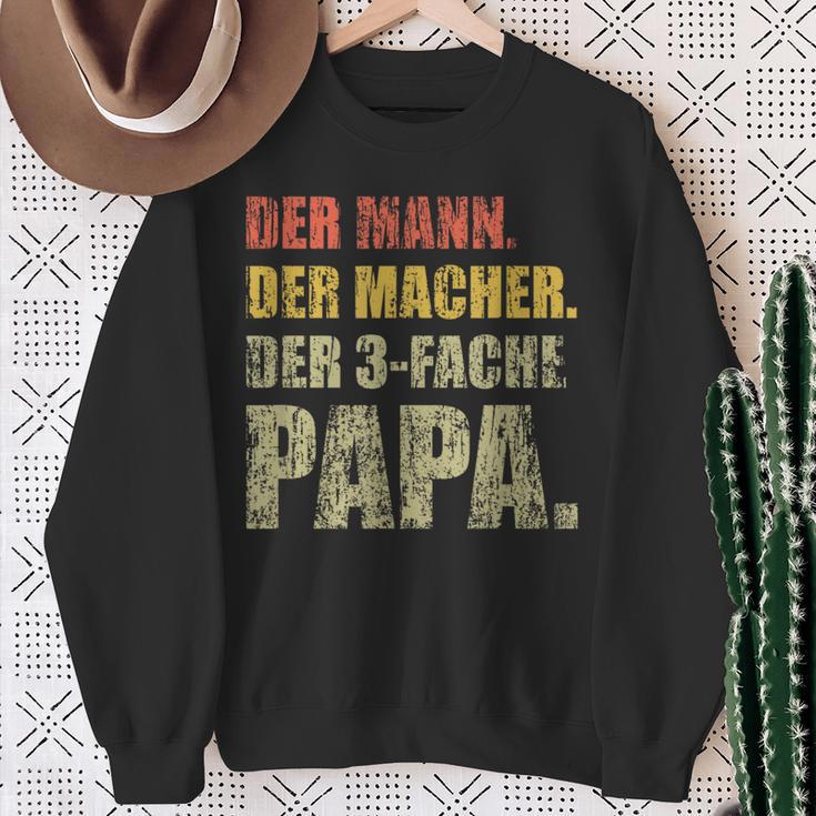 'Der Mann Der Macher Der 3 Drei Papa' Sweatshirt Geschenke für alte Frauen