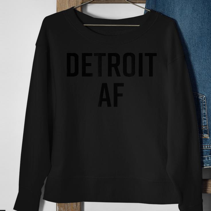 Detroit City Hometown Pride Michigan Af Apparel Sweatshirt Gifts for Old Women