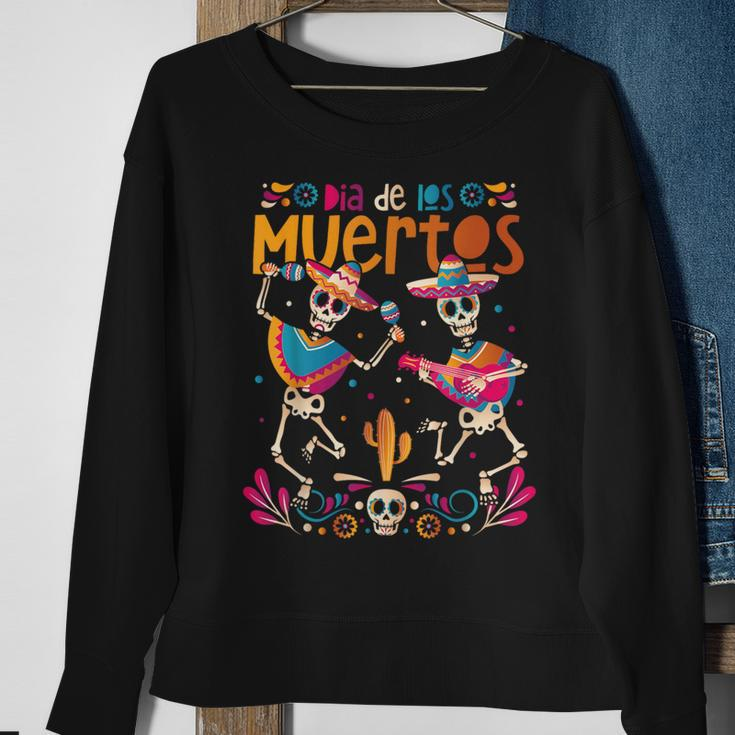 Dia De Los Muertos Day Of The Dead Mexican Skeleton Dancing Sweatshirt Gifts for Old Women