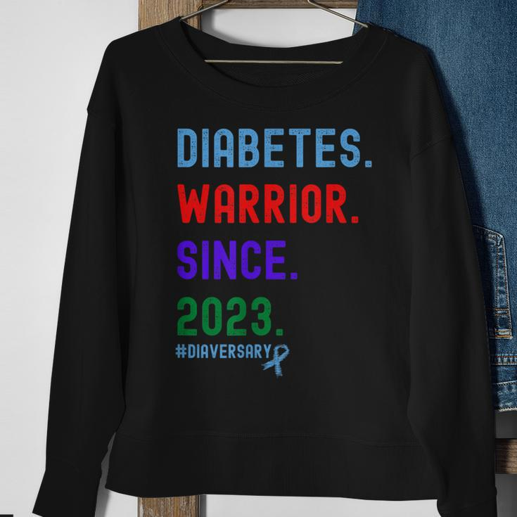 Diaversary Diabetes Warrior Since 2023 Sweatshirt Gifts for Old Women