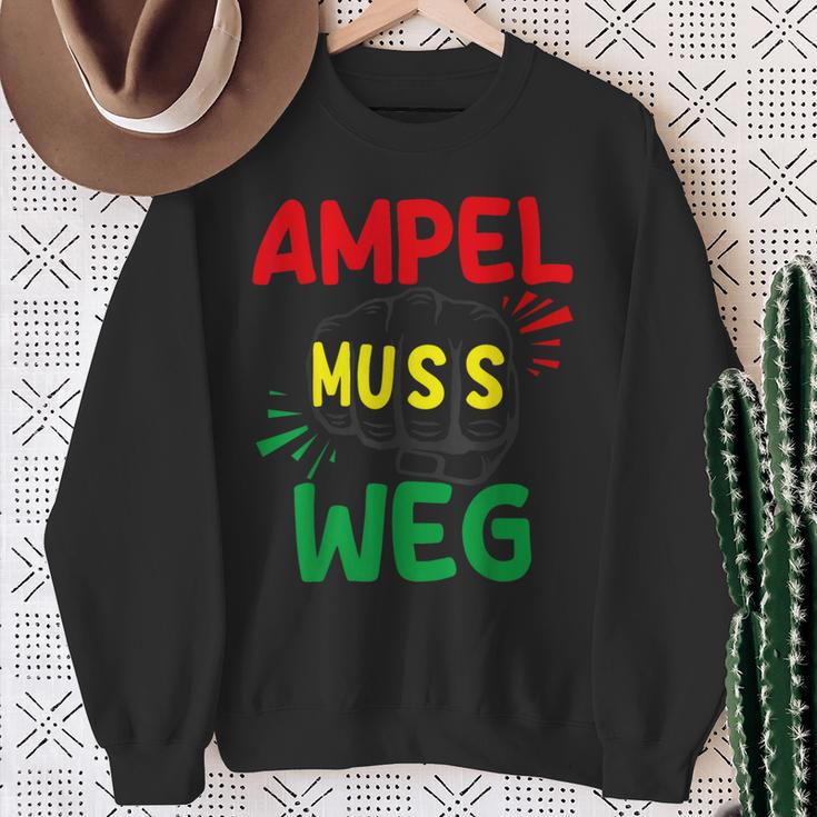 Die Ampel Muss Weg Gray Sweatshirt Geschenke für alte Frauen