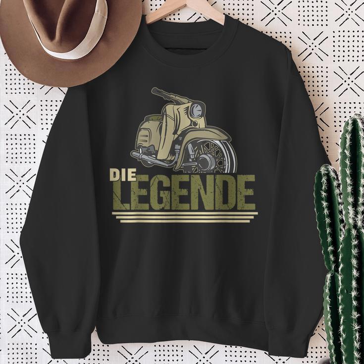 Die Legend Ddr Schwalbe Kr51 Simson Moped Sweatshirt Geschenke für alte Frauen