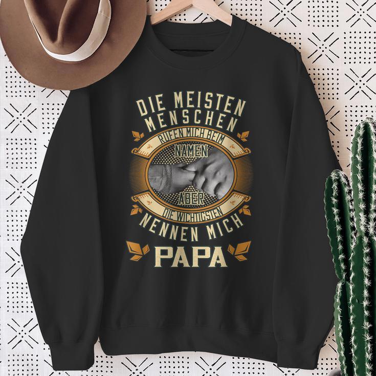 Die Meisten Menschen Nennen Mich Beim Namen Papa Slogan Sweatshirt Geschenke für alte Frauen