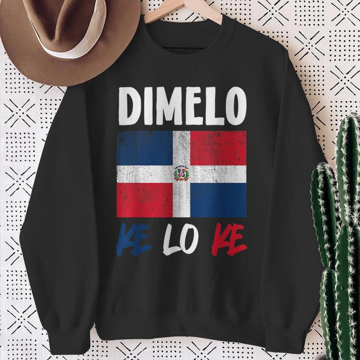 Dimelo Ke Lo Ke Dominican Republic Flag Sweatshirt Gifts for Old Women