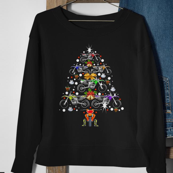 Dirt Bike Christmas Motocross Xmas Supercross Sweatshirt Gifts for Old Women