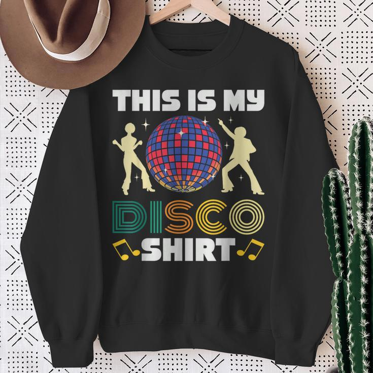 This Is My Disco Costume 1970S Funky 70 Styles Retro Sweatshirt Gifts for Old Women