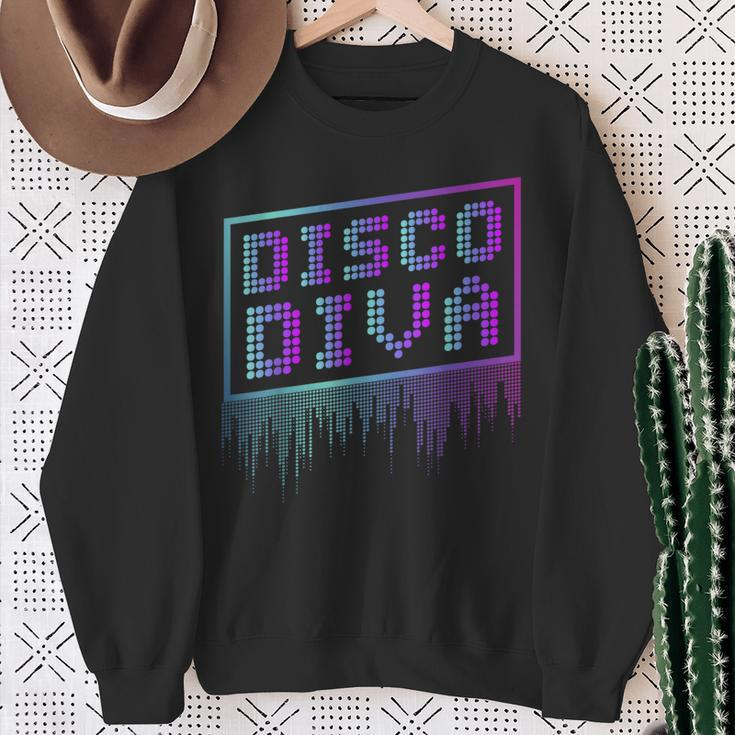 Disco Diva Retro 70S Vintage 80S Sweatshirt Gifts for Old Women