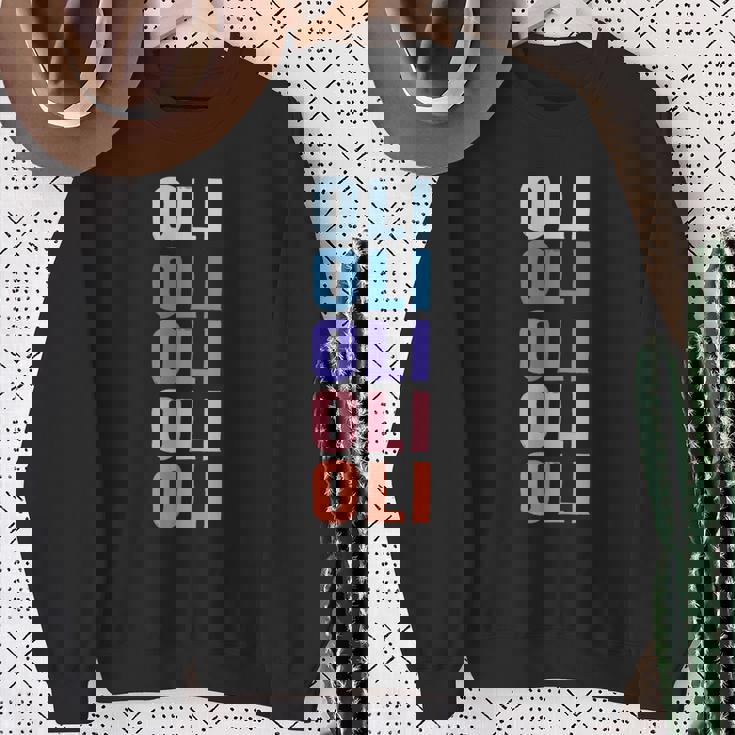Divertido Regalo Nombre Oli Personalizado Primer Nombre Camisa de entrenamiento Regalos para ancianas