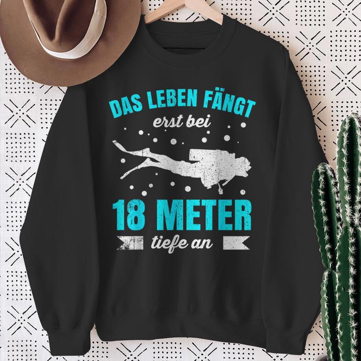 Diving For Scuba Diving Dive Apnoe Diving Sports Sweatshirt Geschenke für alte Frauen