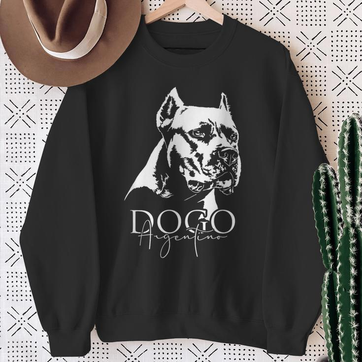 Dogo Argentino Dog Portrait Dog Sweatshirt Geschenke für alte Frauen