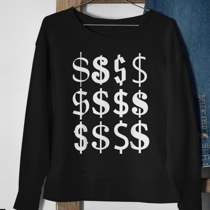 Dollar Bill Dollar Sign $ Urban Style Cool Money Sweatshirt Gifts for Old Women